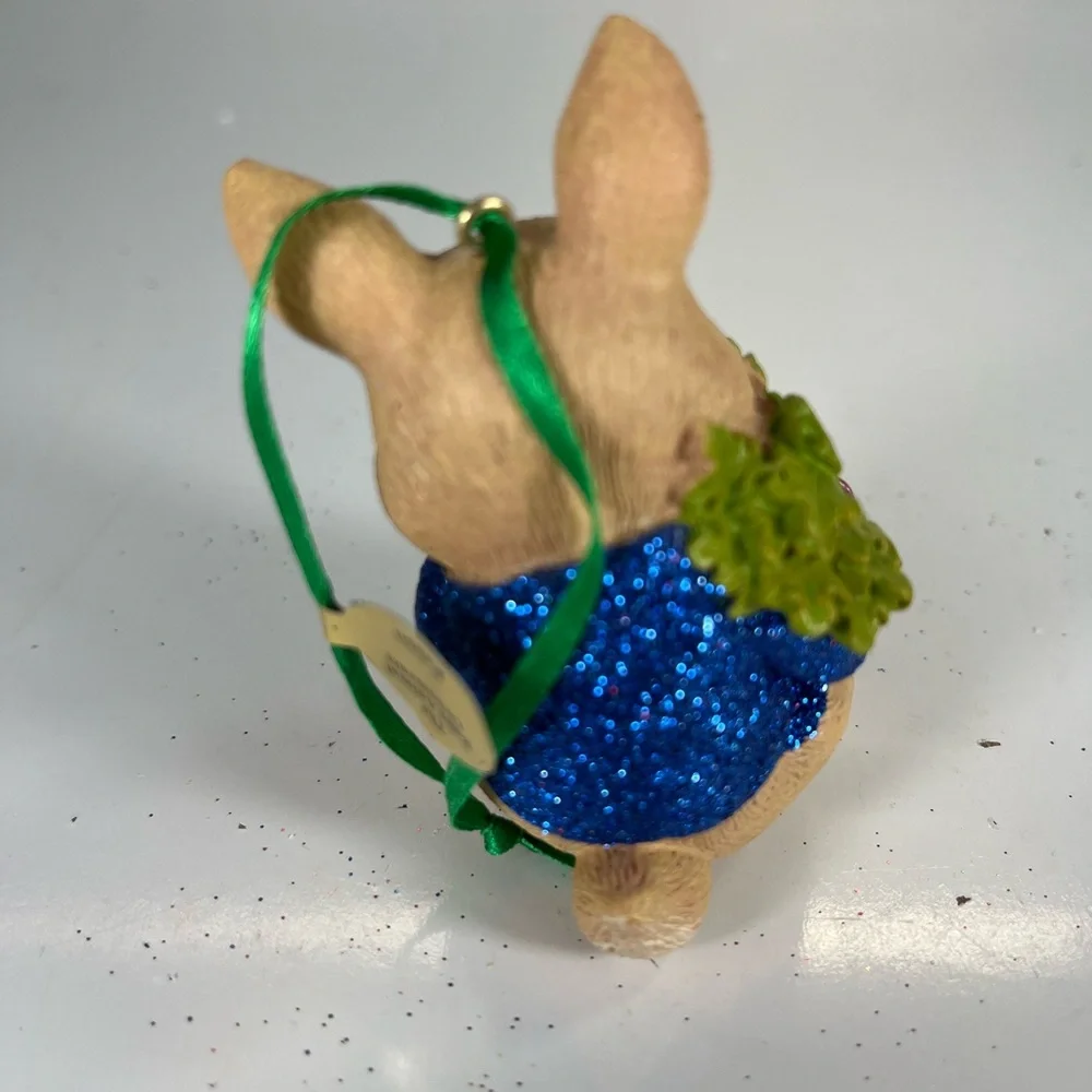 DANBURY MINT BABY BUNNY RABBIT Baby Animals Collection‎ CHRISTMAS ORNAMENT